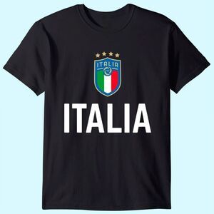 Italy Soccer Jersey Italia Euro 2020 Retro Football Fan T-Shirt